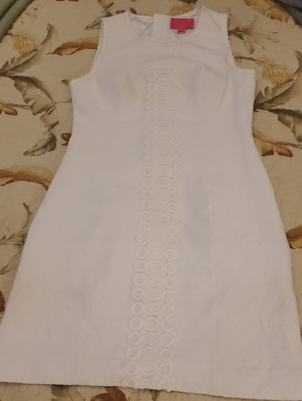 Lilly Pulitzer White Sleeveless Eyelet Shift Dress